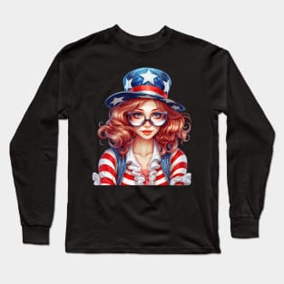 4th of July Girl #3 Long Sleeve T-Shirt